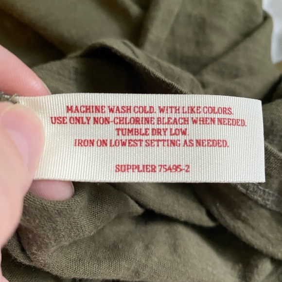 Olive Green V-Neck T-Shirt - Picture 4 of 14